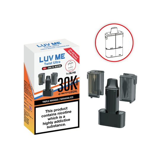 Triple Mango / Banana Ice - Luv Me 30K Refill Pods
