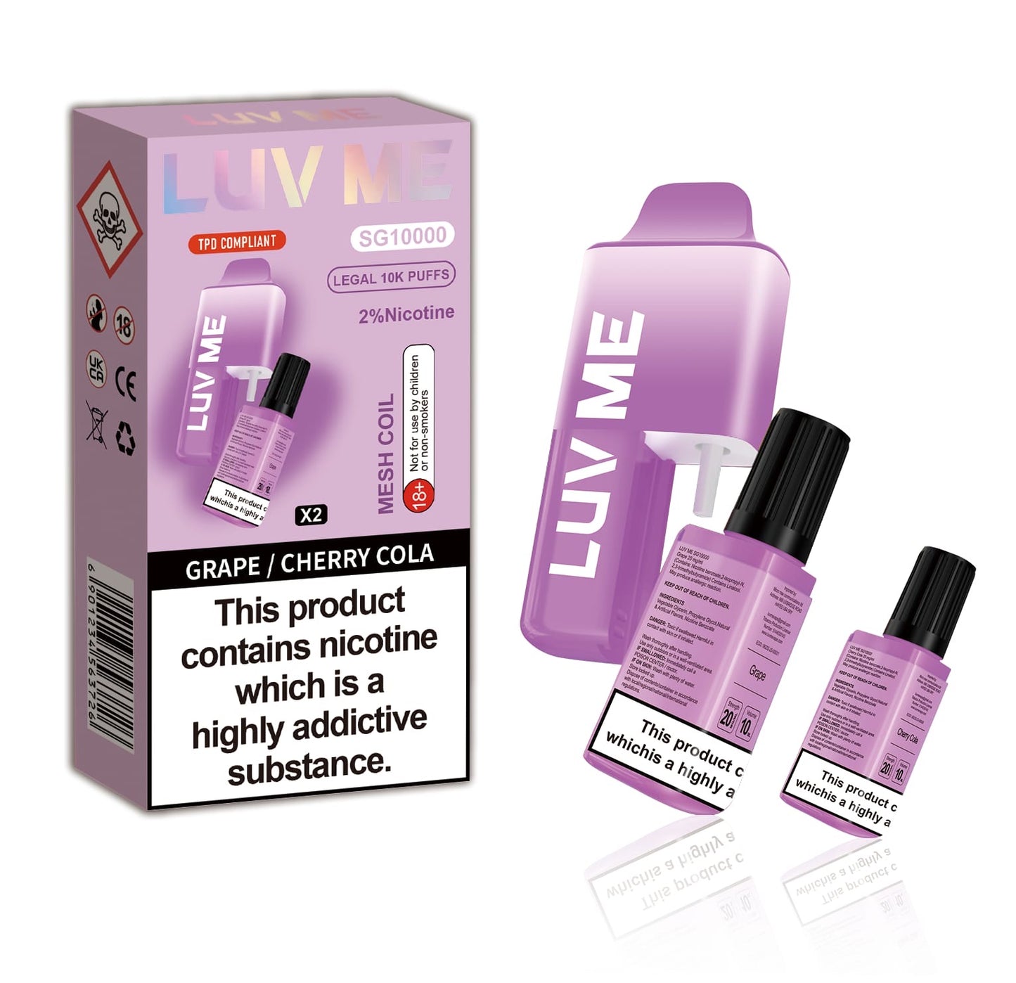 Luv Me SG10000 Dual Vape Prefilled Pod Kit