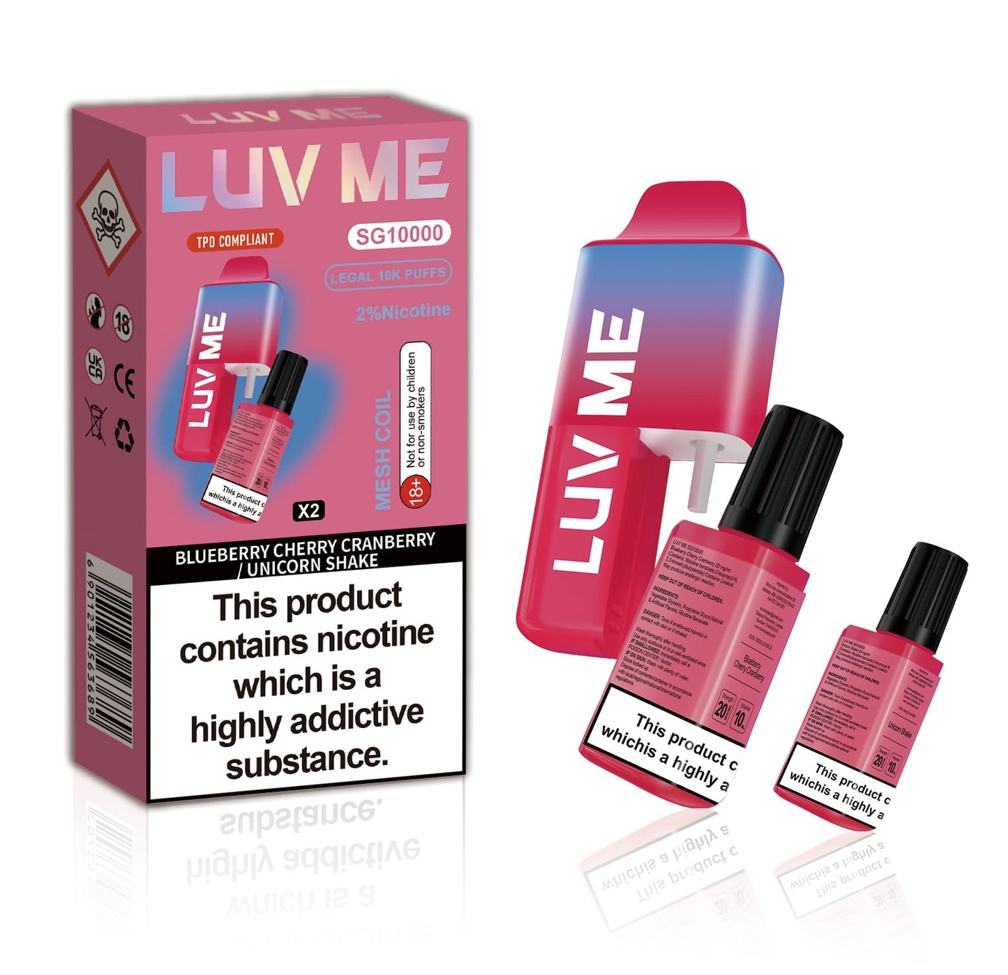 Luv Me SG10000 Dual Vape Prefilled Pod Kit