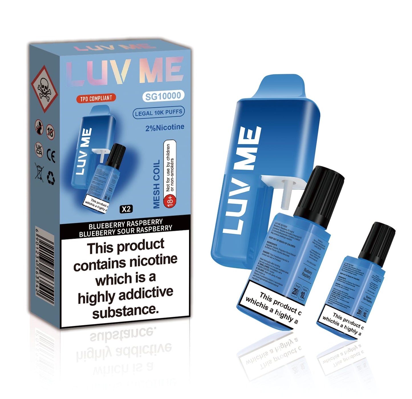 Luv Me SG10000 Dual Vape Prefilled Pod Kit
