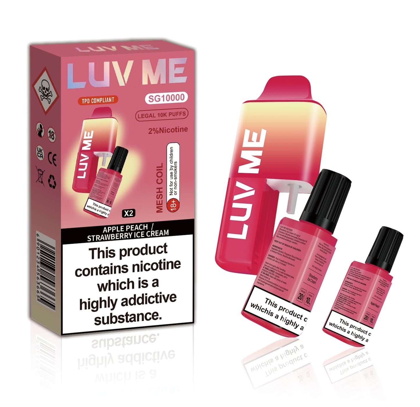 Luv Me SG10000 Dual Vape Prefilled Pod Kit