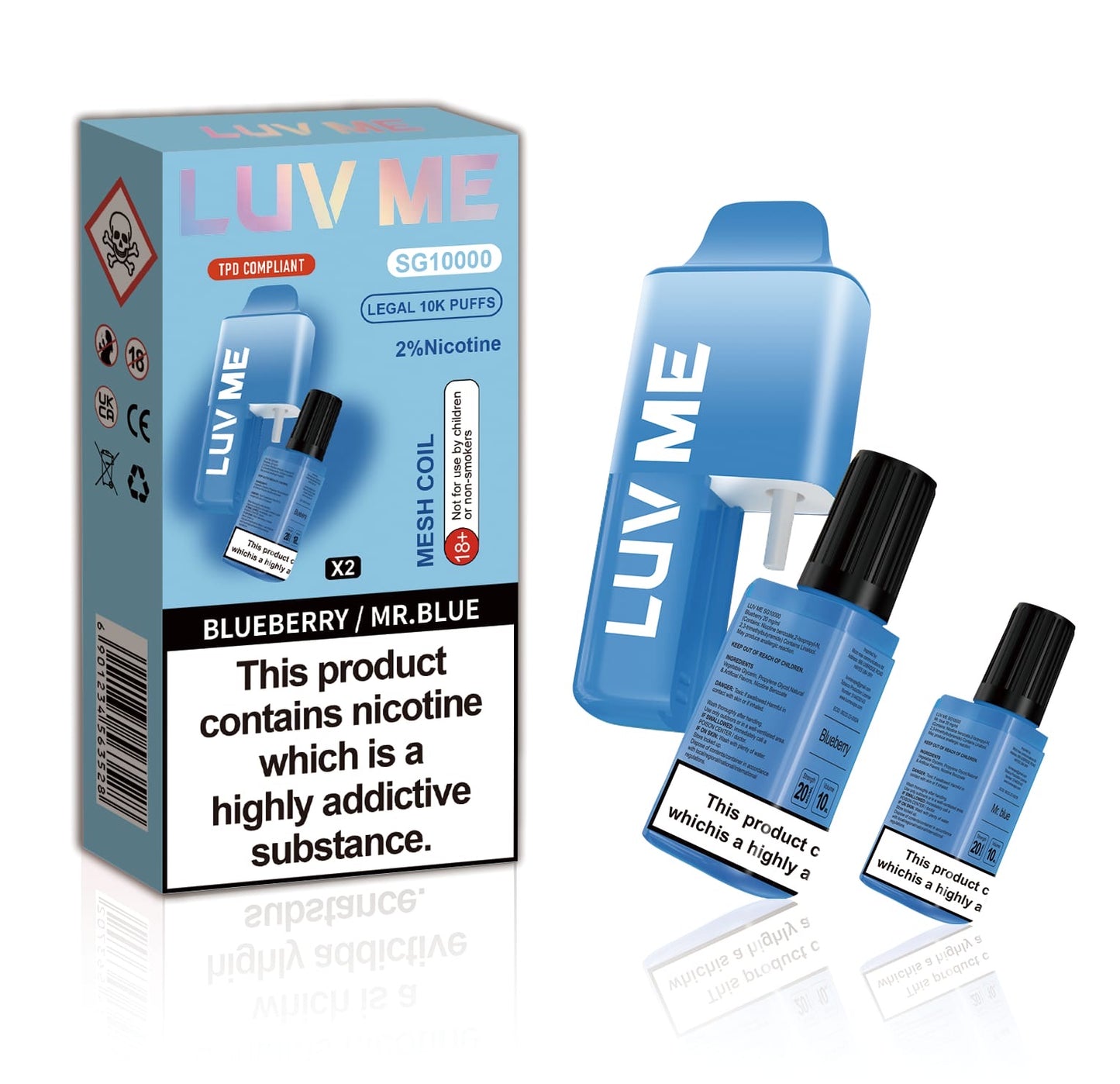 Luv Me SG10000 Dual Vape Prefilled Pod Kit