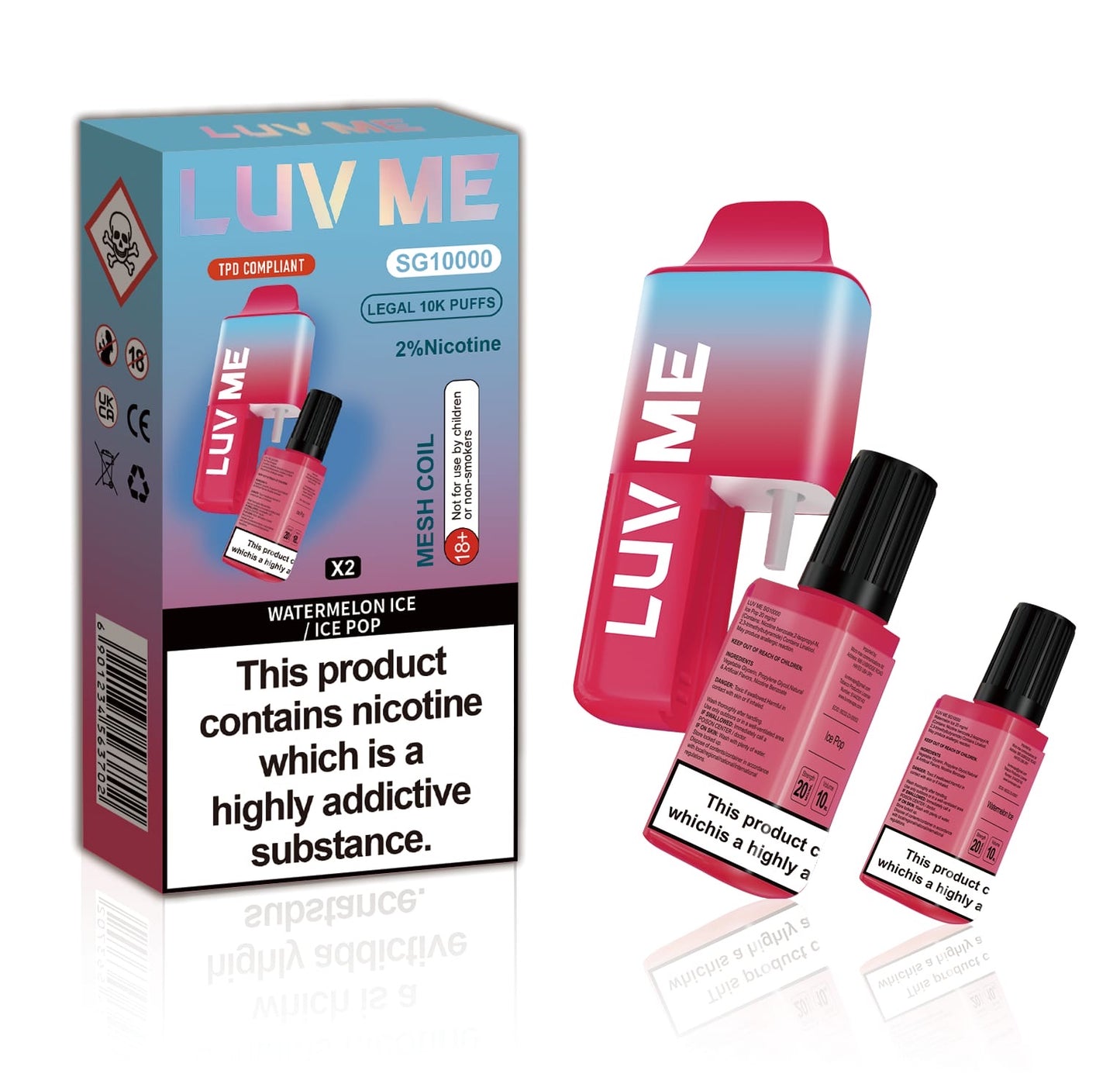 Luv Me SG10000 Dual Vape Prefilled Pod Kit