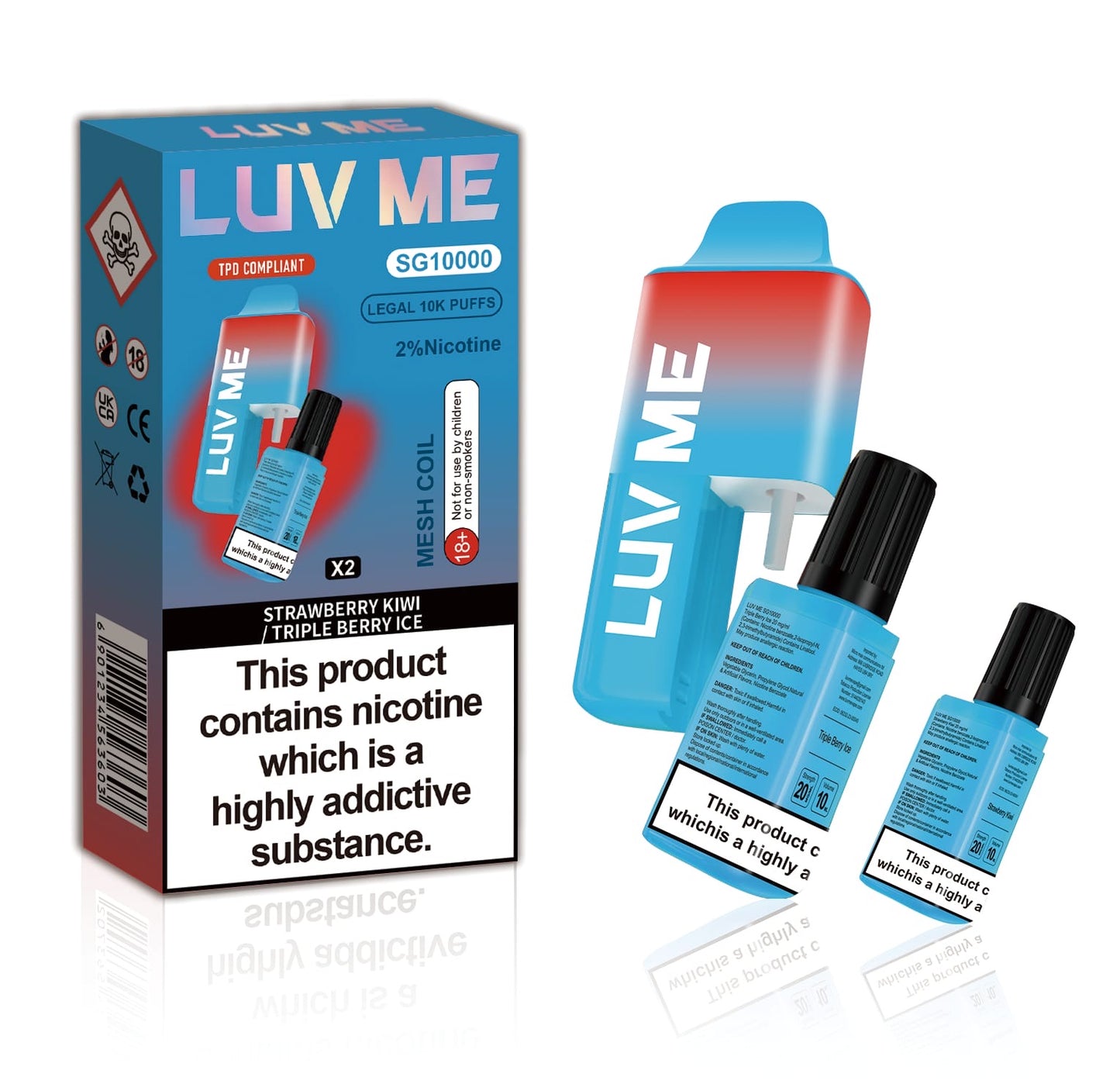 Luv Me SG10000 Dual Vape Prefilled Pod Kit
