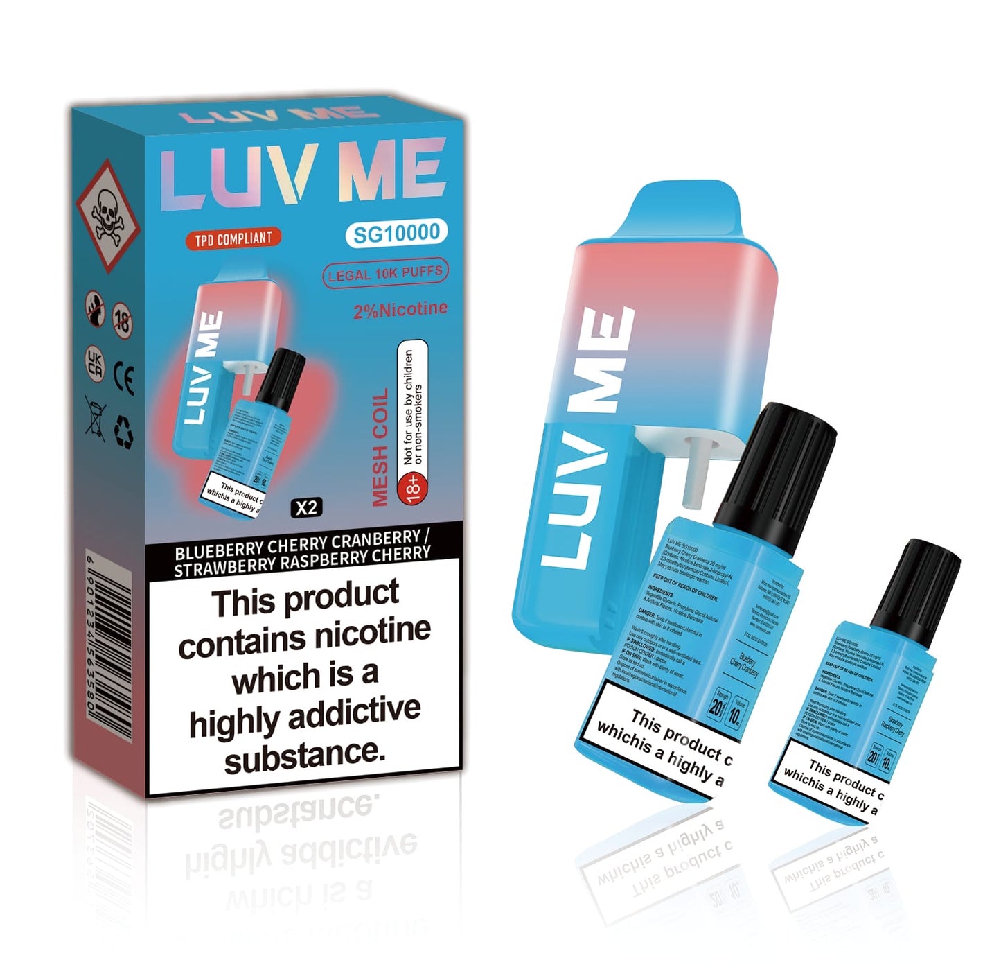Luv Me SG10000 Dual Vape Prefilled Pod Kit