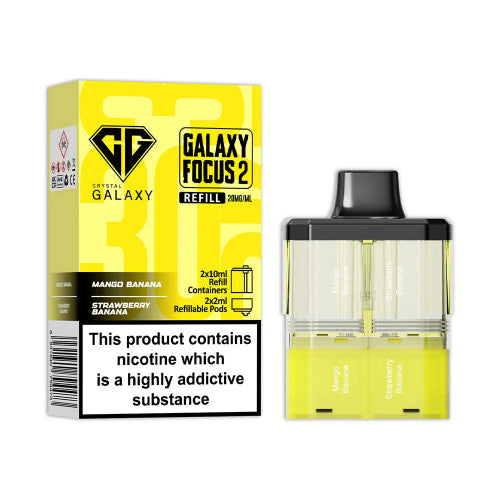 Mango Banana / Strawberry Banana Crystal Galaxy Focus 2 30K Refill Pods