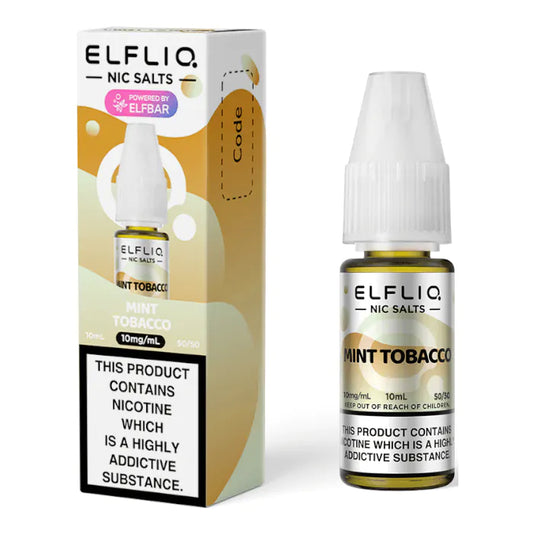 *New* Mint Tobacco - Elfliq Nic Salts Elf Bar 10ml