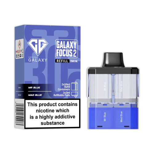 Mr Blue / Mad Blue Crystal Galaxy Focus 2 30K Refill Pods