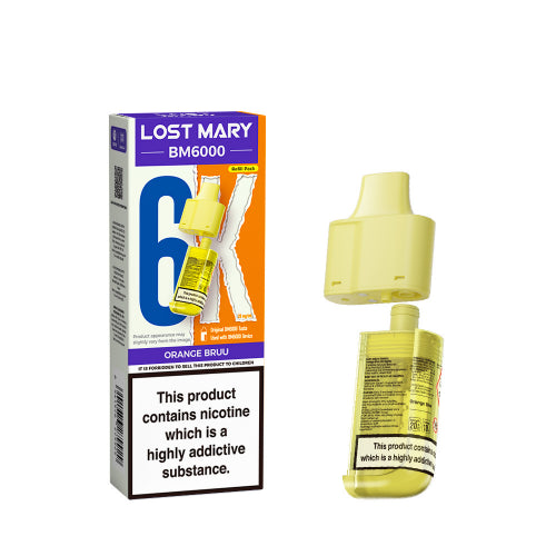 Orange Bruu – Lost Mary BM6000 Refill Pods *New*