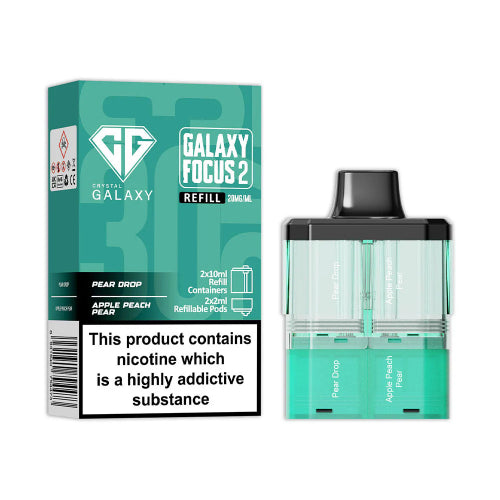 Pear Drop / Apple Peach Pear Crystal Galaxy Focus 2 30K Refill Pods