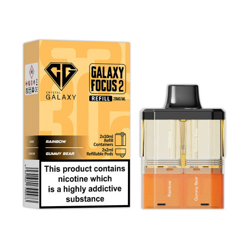 Rainbow / Gummy Bear Crystal Galaxy Focus 2 30K Refill Pods