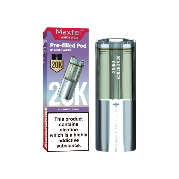 Red Energy Drink - Maxfel Twinkle Ultra 20K Refill Pods