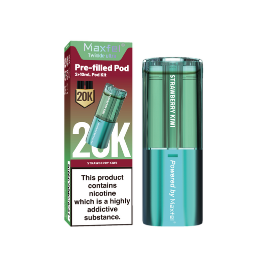 Strawberry Kiwi - Maxfel Twinkle Ultra 20K Refill Pods