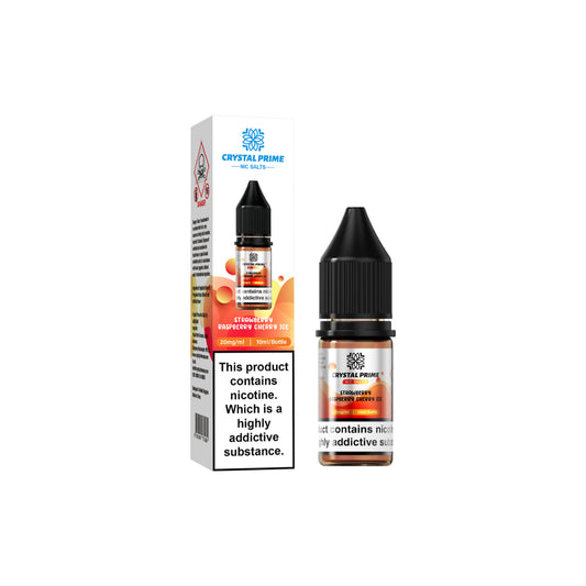 Strawberry Raspberry Cherry Ice - Crystal Prime Nic Salts 10ml