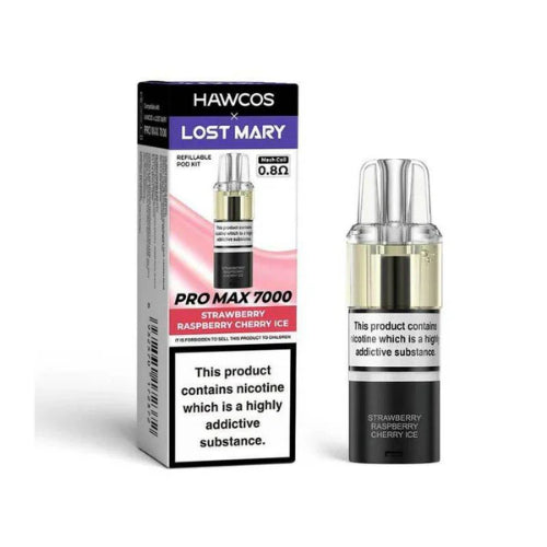 Strawberry Raspberry Cherry Ice – Lost Mary x Hawcos Pro Max 7000 Refill Pods
