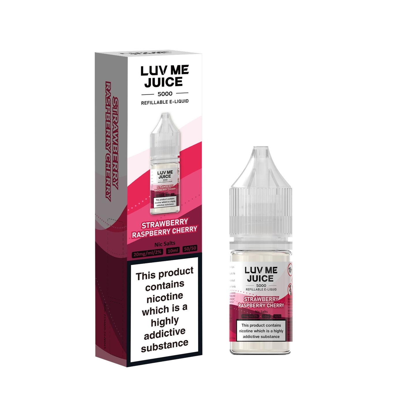 Strawberry Raspberry Cherry - Luv Me Nic Salts 10ml