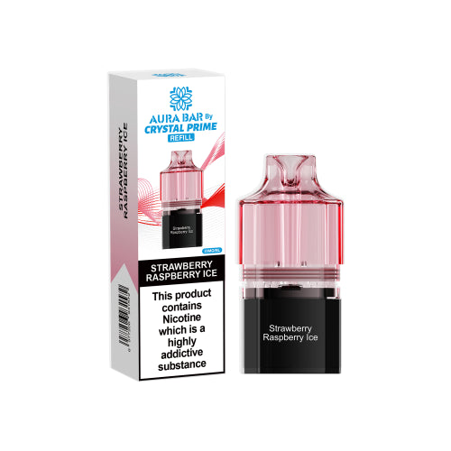 Strawberry Raspberry Ice - Crystal Prime Aura 10k Replacement Pods