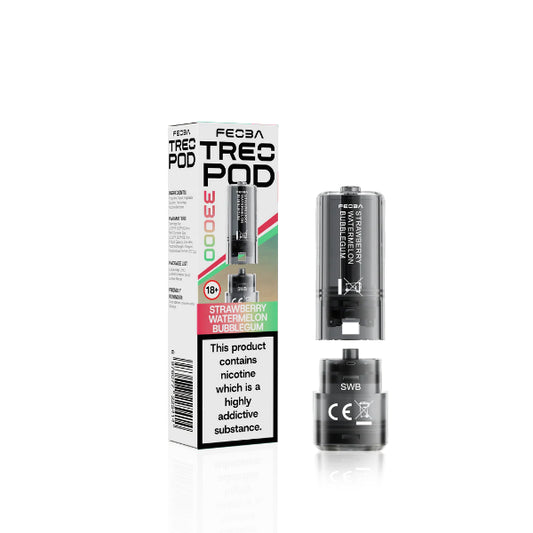 Strawberry Watermelon Bubblegum – Feoba Treo 33K Refill Pods