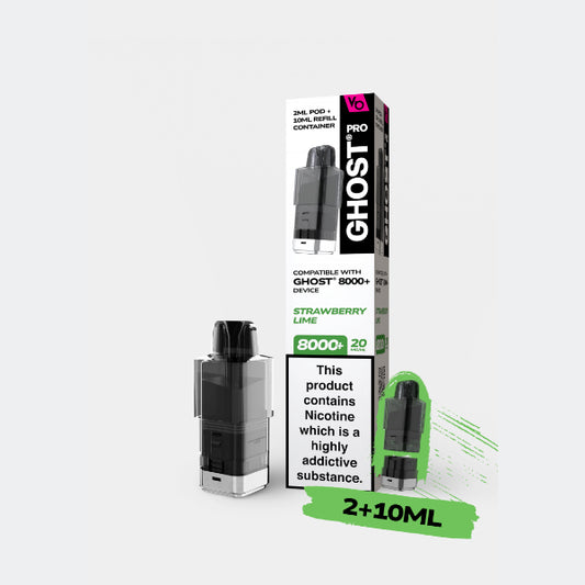 Strawberry Lime - Ghost Pro 8000+ Refill Pods