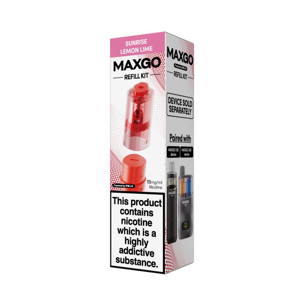 Sunrise Lemon Lime – Relx Maxgo 33K Replacement Pods *New*