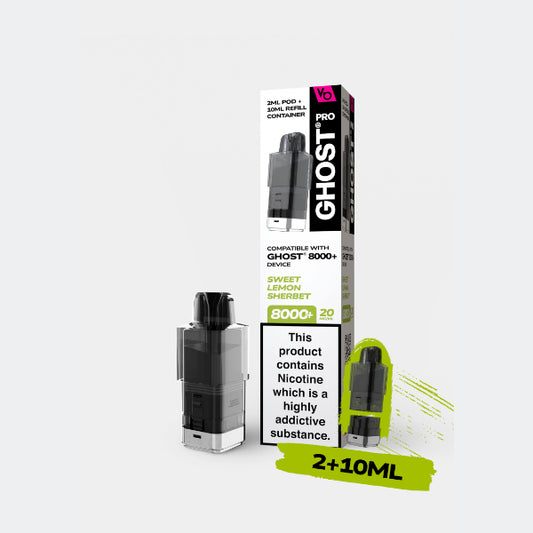 Sweet Lemon Sherbet - Ghost Pro 8000+ Refill Pods