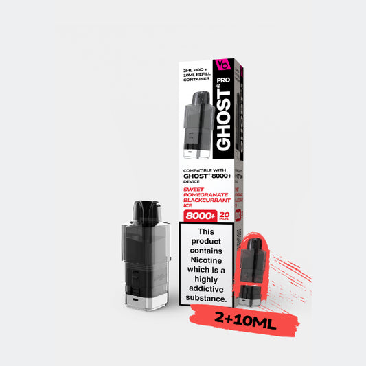 Sweet Pomegranate Blackcurrant Ice - Ghost Pro 8000+ Refill Pods