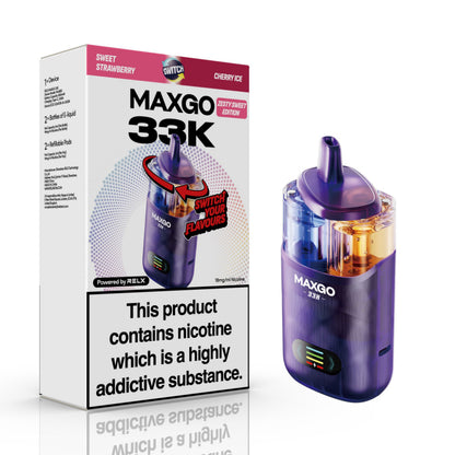 RELX Maxgo Combo 33k Prefilled Dual Flavour Pod Kit