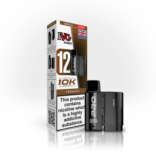 Tobacco - IVG Pro 12 10K Replacement Pods