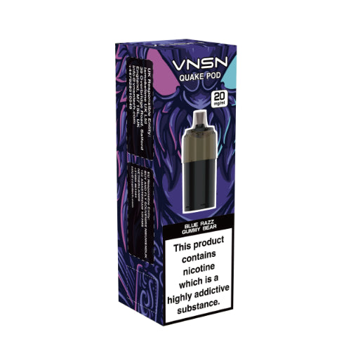 Blue Razz Gummy Bear – VNSN Quake 10,000 Refill Pods