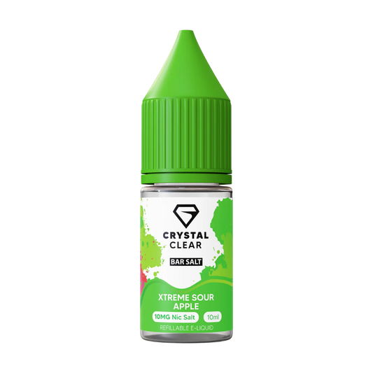 Xtreme Sour Apple - Crystal Clear Nic Salts 10ml