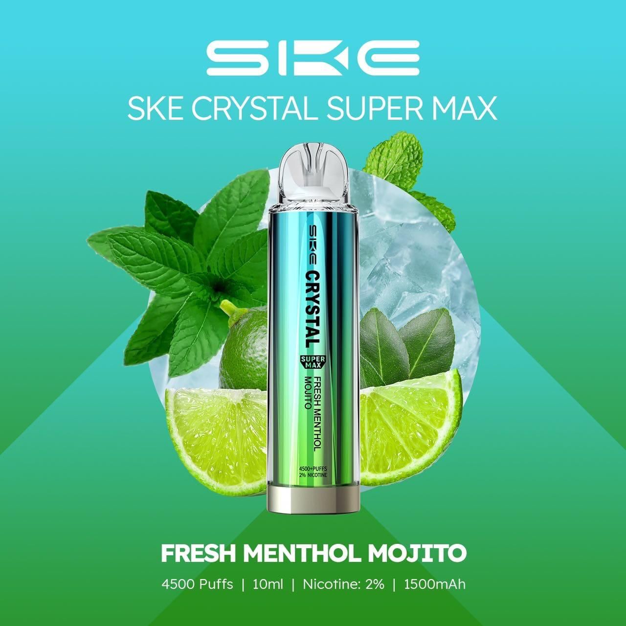 SKE Crystal Supermax 4500 Puffs